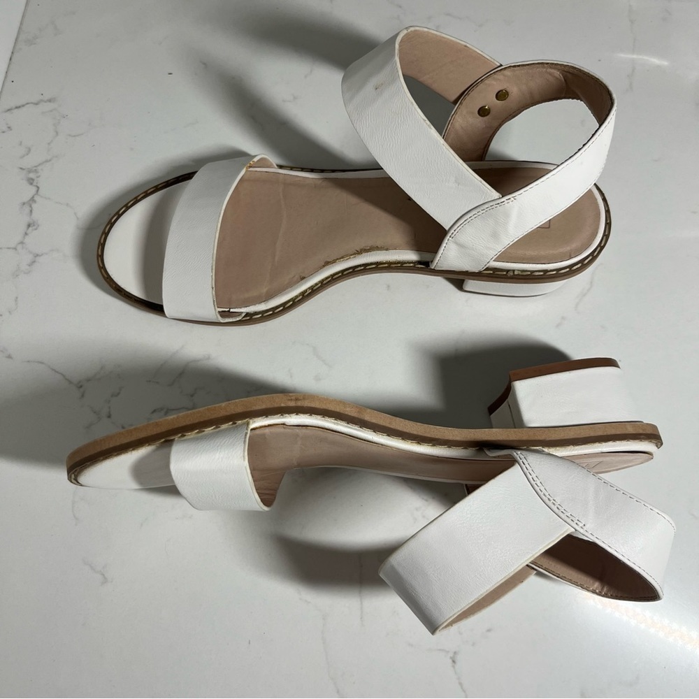 Topshop White Heartbreaker Two Part Heel Sandals 9 - Picture 4 of 13